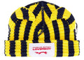 Charles Jeffrey Loverboy Striped Chunky Ears Beanie Yellow/Navy