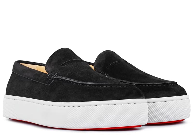 Christian Louboutin Paqueboat Flat Veau Velours Black