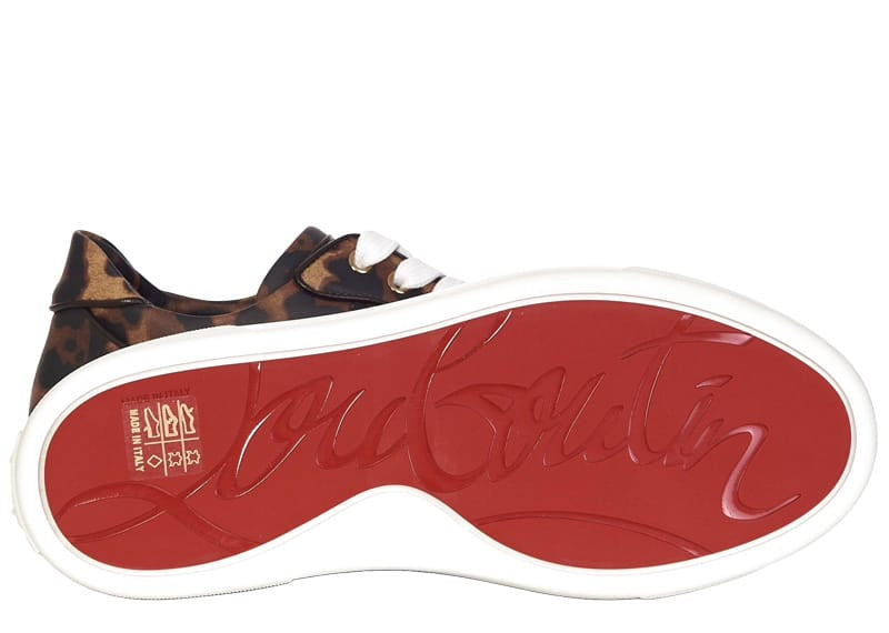 Christian Louboutin Vierissima Leopard Print Low Top Sneakers