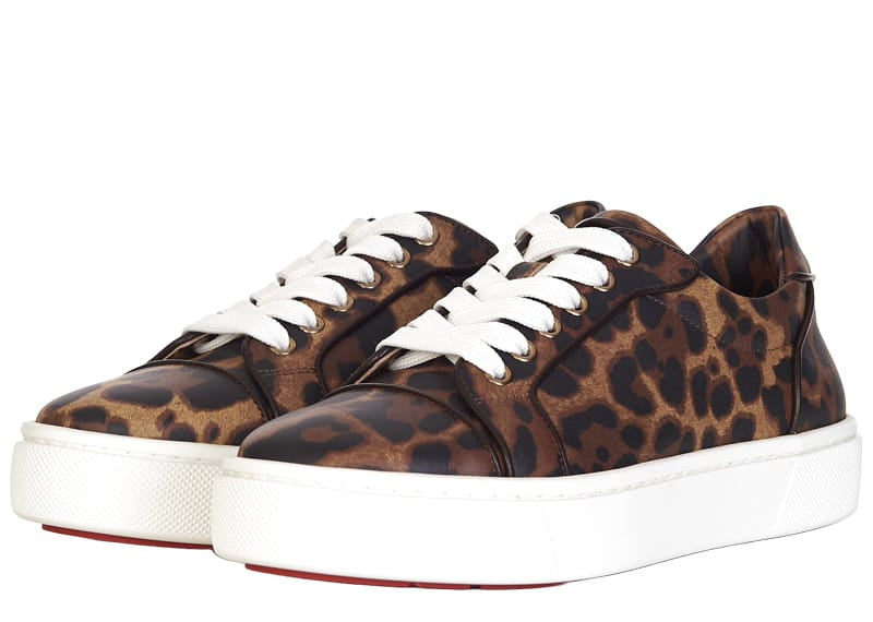 Christian Louboutin Vierissima Leopard Print Low Top Sneakers