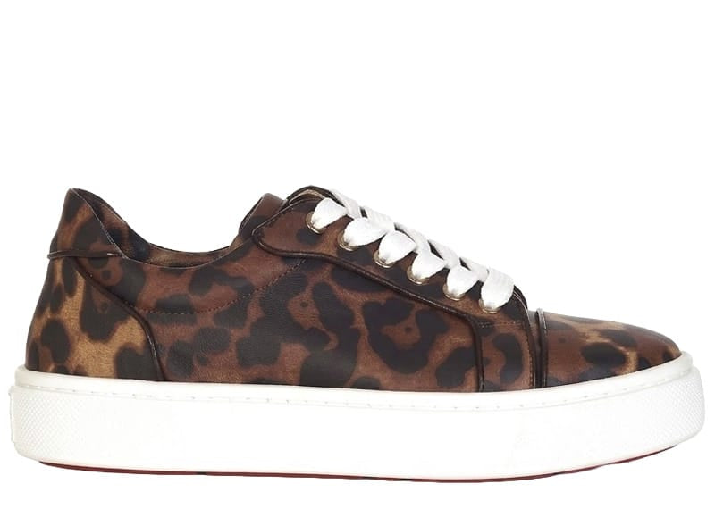 Christian Louboutin Vierissima Leopard Print Low Top Sneakers
