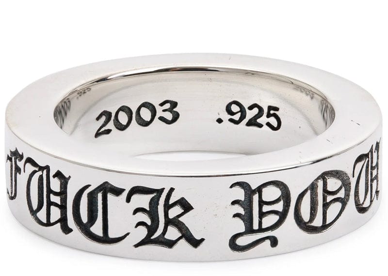 Chrome Hearts F-You Sterling Silver Ring