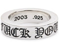 Chrome Hearts F-You Sterling Silver Ring