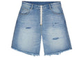 Cole Buxton Distressed Denim Shorts Blue