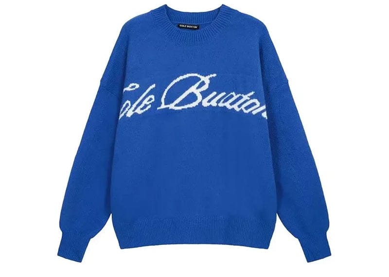 Cole Buxton Mohair Sweater Blue