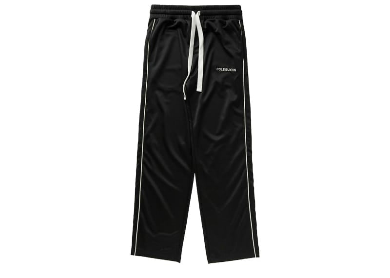 Cole Buxton Piped Track Pants Black