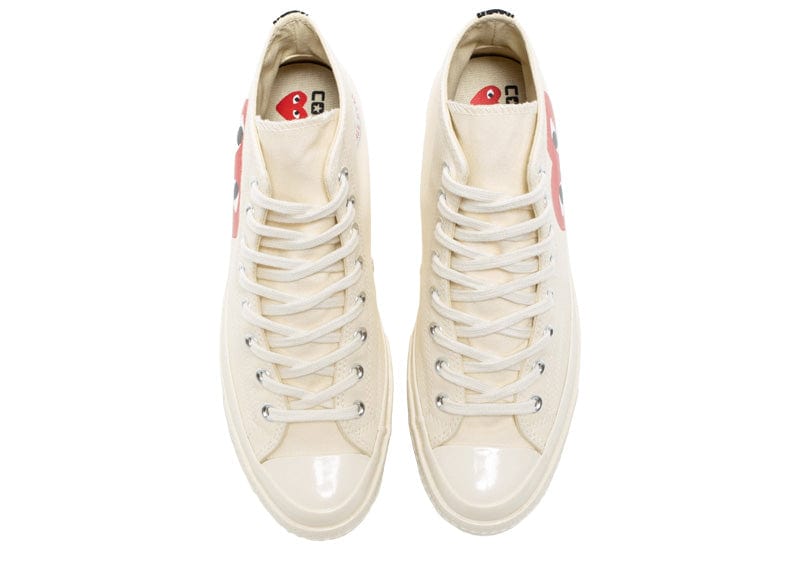 Converse Chuck Taylor All Star 70 Hi Comme des Garcons PLAY 'WHITE/MILK'