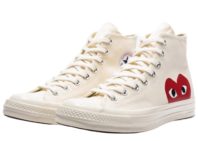 Converse Chuck Taylor All Star 70 Hi Comme des Garcons PLAY 'WHITE/MILK'