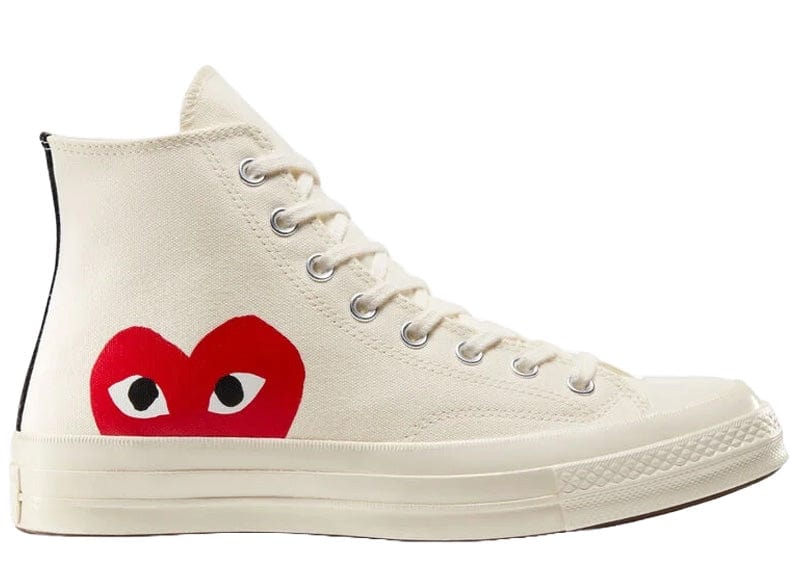 Converse Chuck Taylor All Star 70 Hi Comme des Garcons PLAY 'WHITE/MILK'