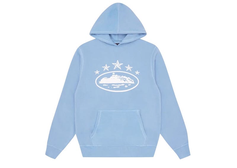 Corteiz 5 Starz Alcatraz Hoodie Baby Blue