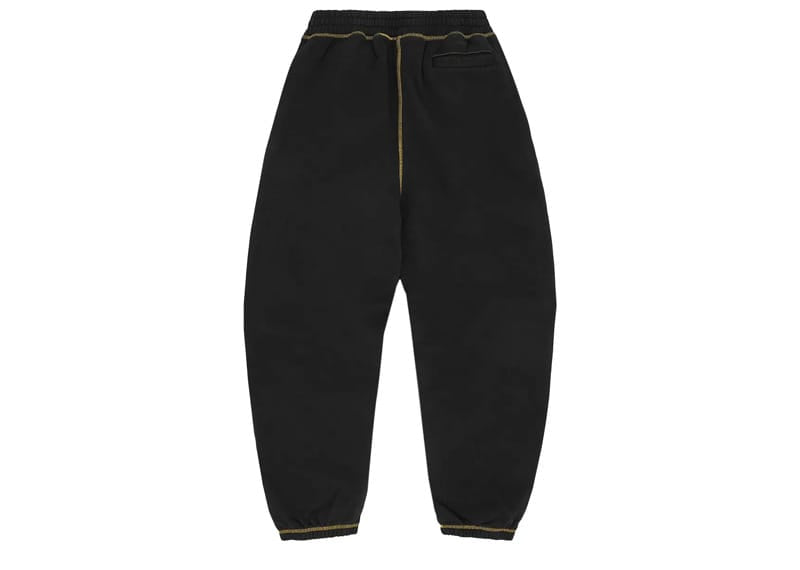 Corteiz 95 RTW Contrast Sweatpants Black Yellow