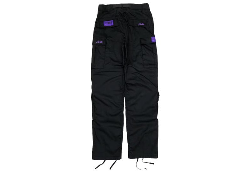 Corteiz Alcatraz Cargo Pants Black Purple