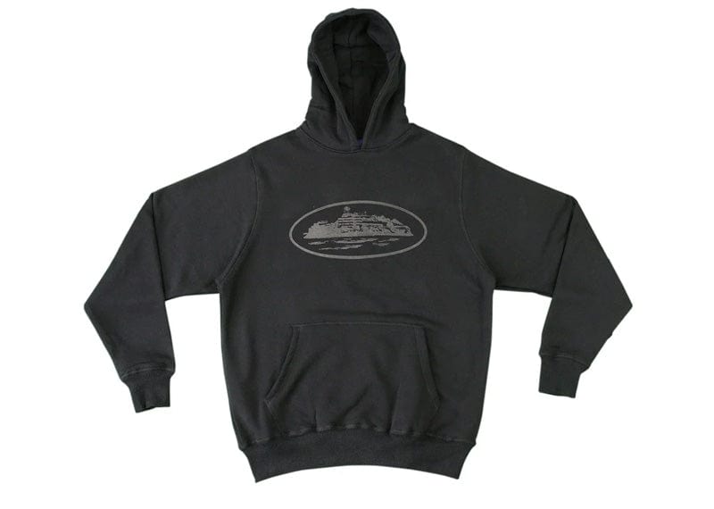 Corteiz Alcatraz Hoodie Triple Black