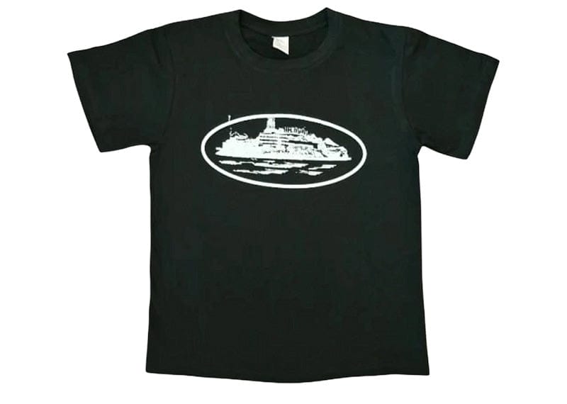 Corteiz Alcatraz Island Graphic Tee Black