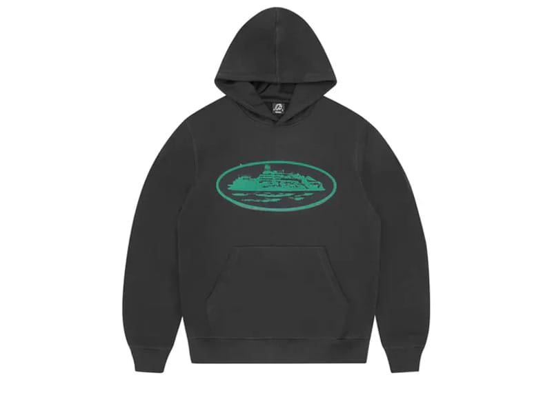 Corteiz Alcatraz V2 Hoodie Black/Green