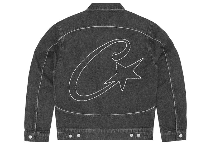 Corteiz C-Star Stitch-Down Denim Jacket Black