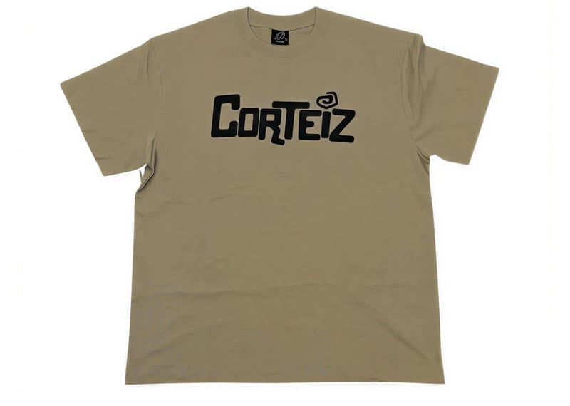 Corteiz Cartoon Logo Tee Beige