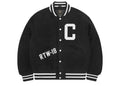 Corteiz Casentino Wool Varsity Jacket Black