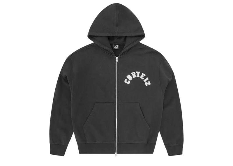 Corteiz Colly Arch Zip Hoodie Black