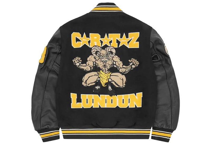 Corteiz CRTZ Goat Varsity Jacket Black