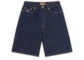 Corteiz Dual Stripe Denim Short Washed Indigo