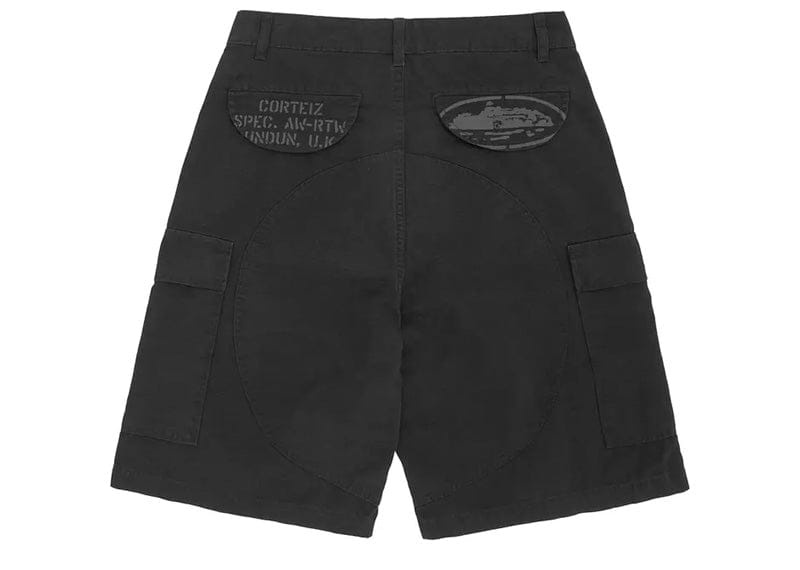 Corteiz Guerillaz Cargo Short Black