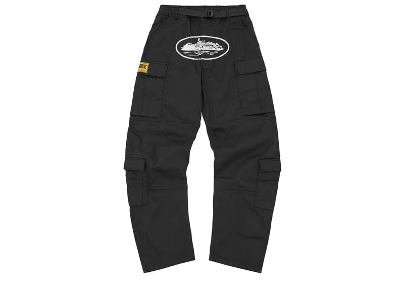 Corteiz Guerillaz Cargos Black/White