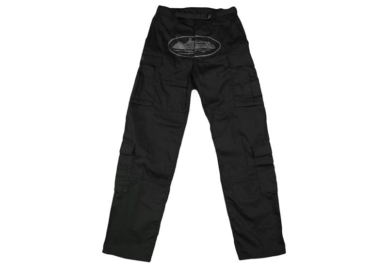 Corteiz Guerillaz Cargos Triple Black