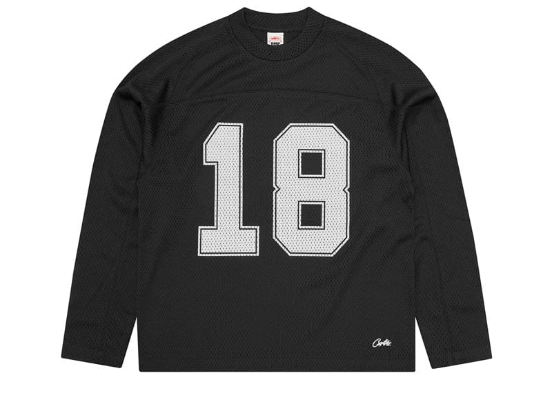 Corteiz HMP Mesh Panel Long Sleeve Jersey Black