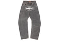 Corteiz Island Baggy Denim Jeans Light Grey