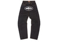 Corteiz Island Baggy Denim Jeans Washed Black