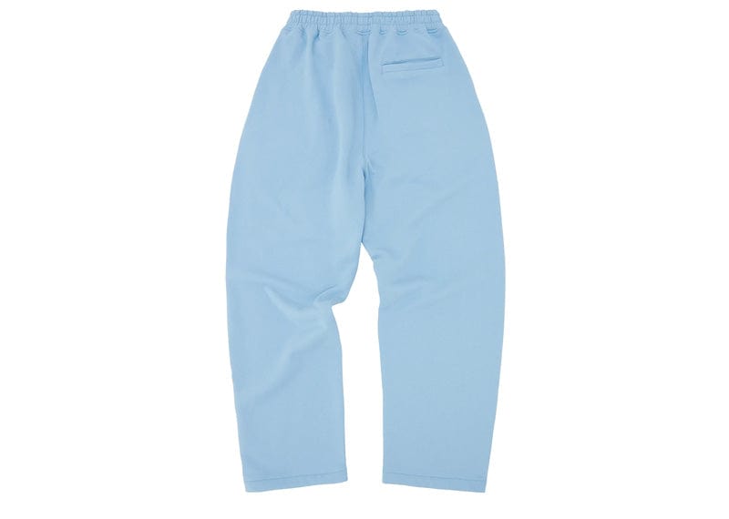 Corteiz Island Puff Print Open Hem Sweatpant Baby Blue