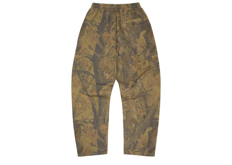 Corteiz Island Puff Print Open Hem Sweatpant Forest Camo