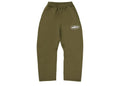 Corteiz Island Puff Print Open Hem Sweatpant Olive