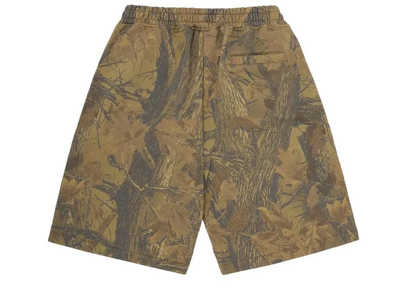 Corteiz Island Puff Print Sweatshort Forest Camo