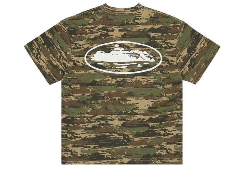 Corteiz Island Puff Print Tee Digi Camo