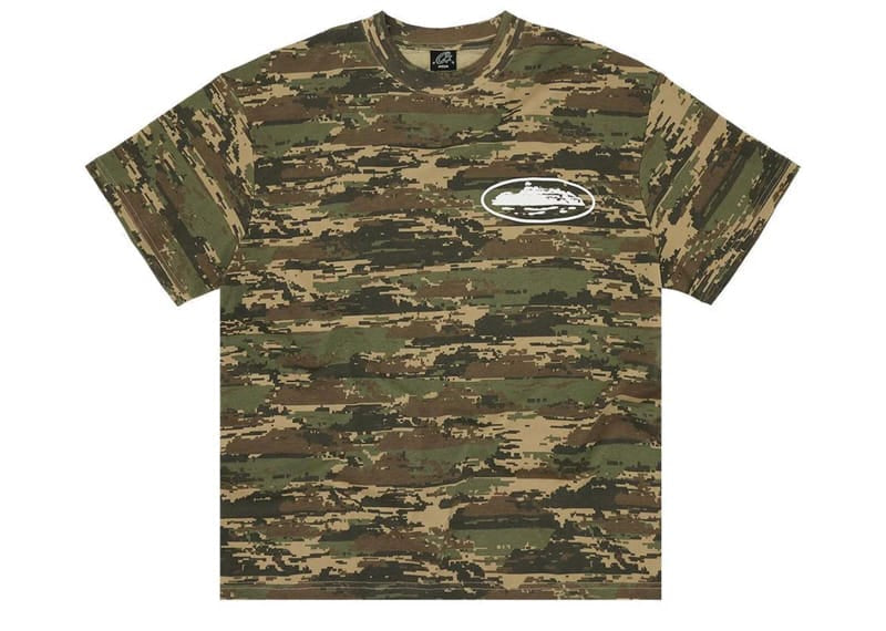 Corteiz Island Puff Print Tee Digi Camo