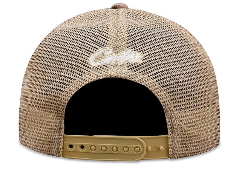 Corteiz Island Puff Print Trucker Hat Forest Camo