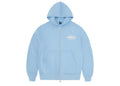 Corteiz Island Puff Print Zip Hoodie Baby Blue