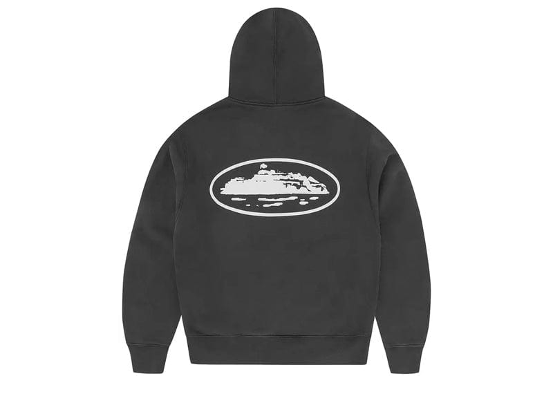 Corteiz Island Puff Print Zip Hoodie Black