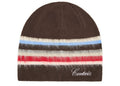 Corteiz Multi Stripe Knit Beanie Brown
