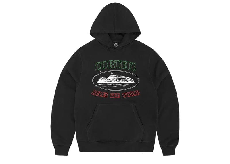 Corteiz OG Alcatraz Italia Hoodie Black