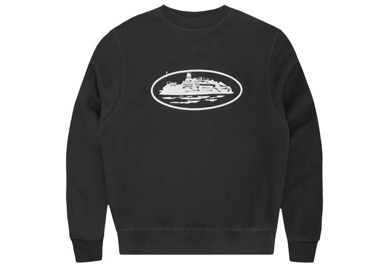 Corteiz OG Alcatraz Sweatshirt Black White