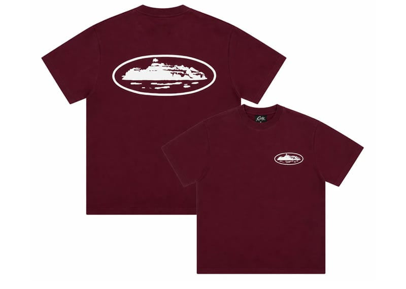 Corteiz OG Island Tee Burgundy