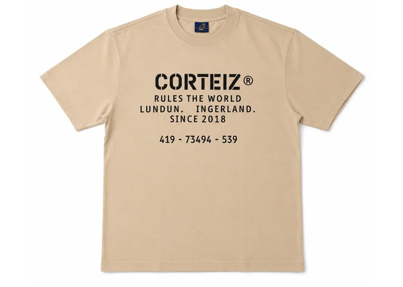 Corteiz OG Stencil Tee Beige