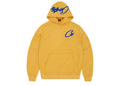 Corteiz Satin C Star Appliqué Hoodie Mustard