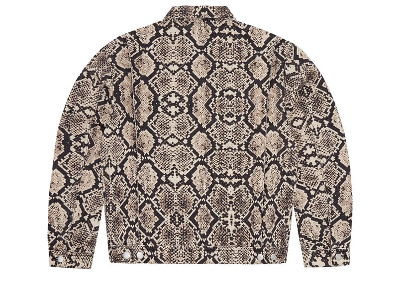 Corteiz Snakeskin Denim Workwear Jacket Black/Beige