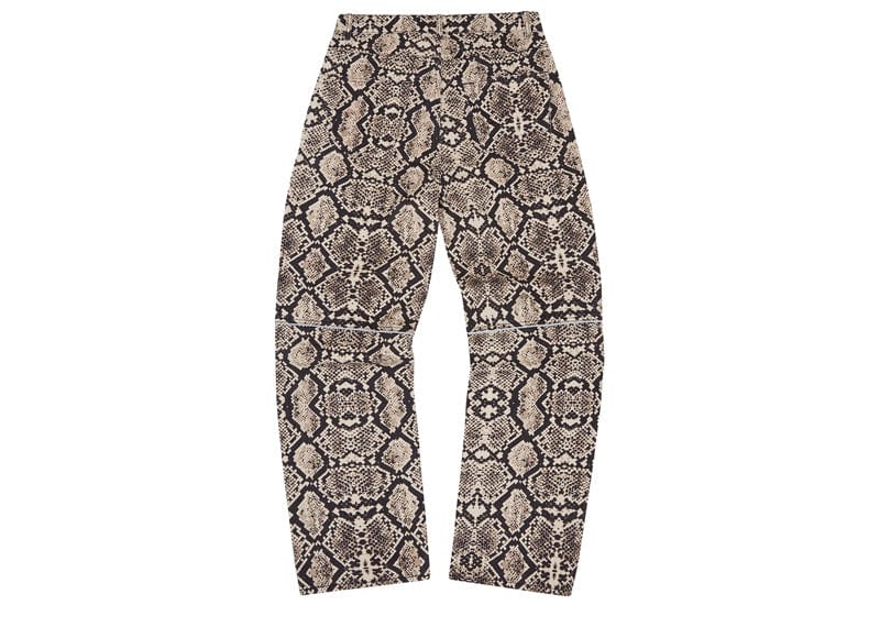 Corteiz Snakeskin Denim Workwear Pant Black/Beige