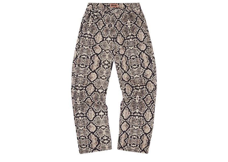 Corteiz Snakeskin Denim Workwear Pant Black/Beige