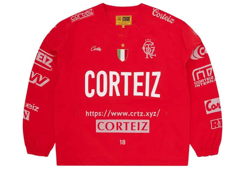 Corteiz Sponsors Training Pullover Red